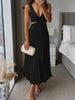 Elegant Sleeveless Dress with Open Back Graceful Sophistication for Warm-Weather Occasions