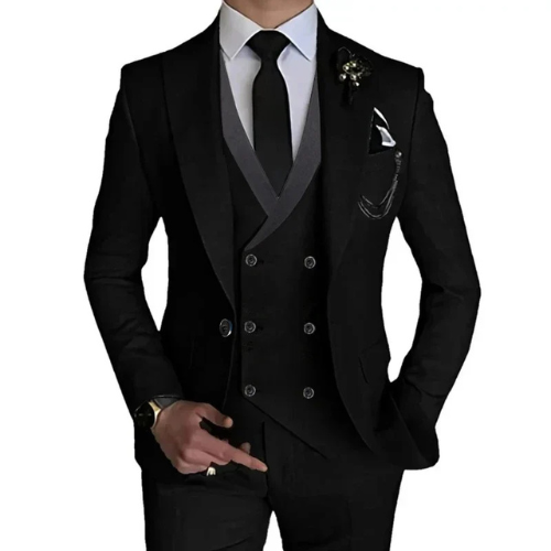 Stylish 3-Piece Slim Fit Men's Suit