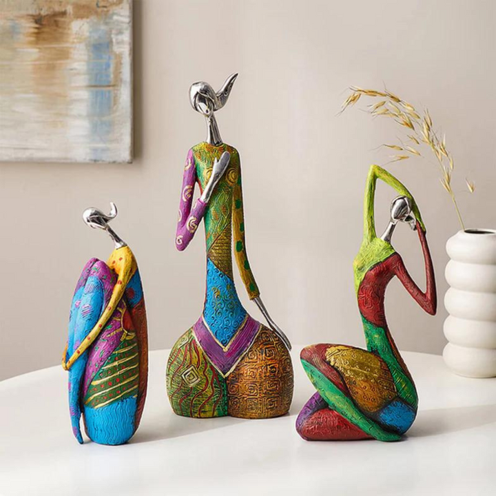Modern Artistic Abstract Female Resin Sculpture