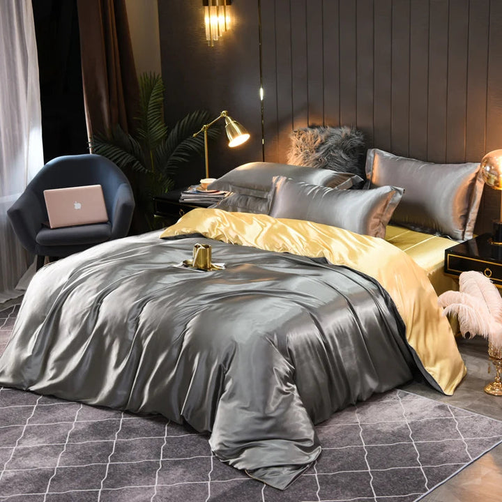 Silky Satin Bedding Set Indulge in Luxurious Comfort and Elegant Design