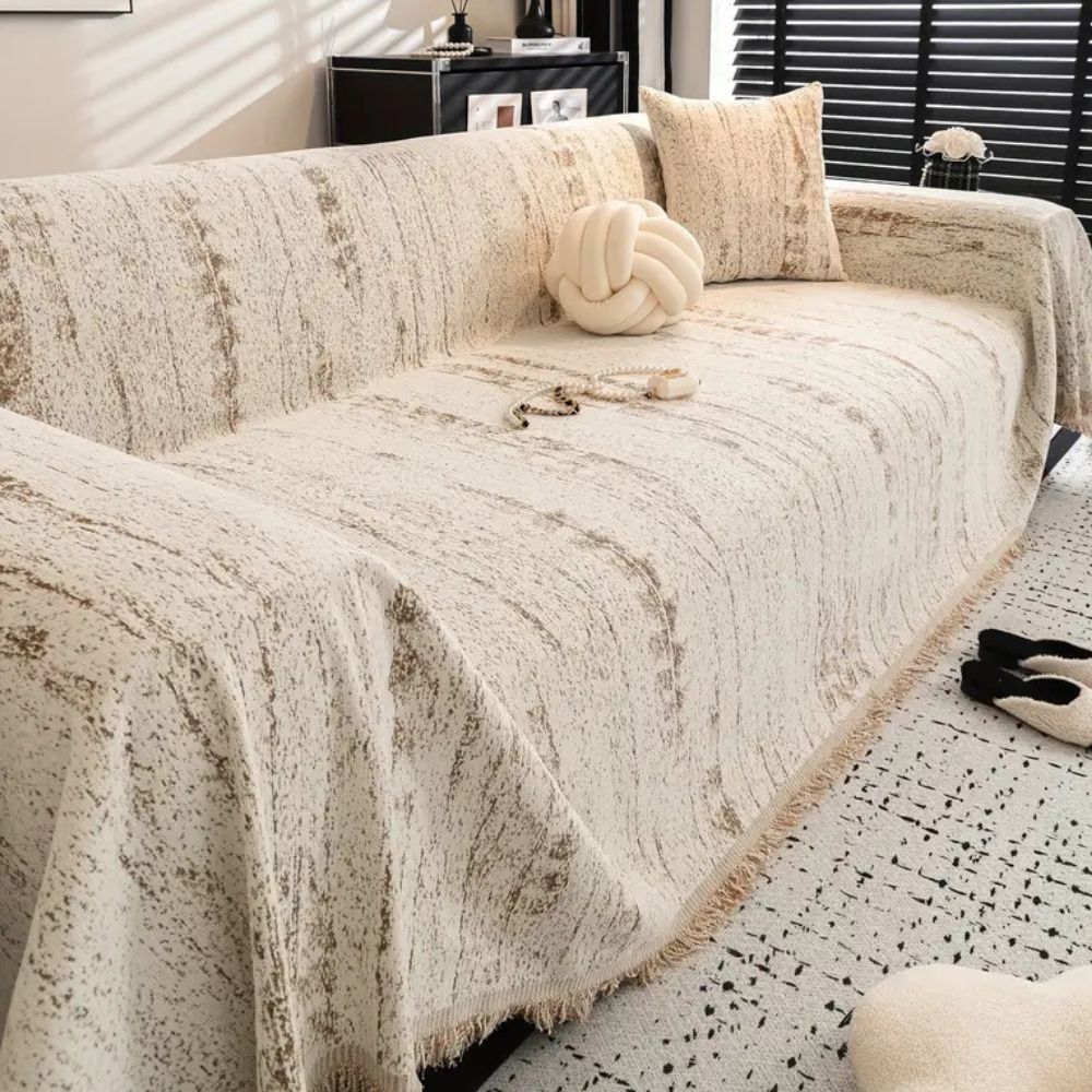 Almond Crest Sofa Cover Elegant Comfort for Your Living Space
