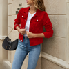 Women Classic Button Down Denim Jacket