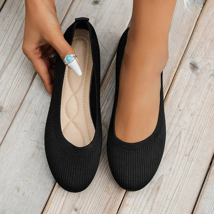 Eus Breathable Anti-Slip Summer Ballerina Shoes for Women