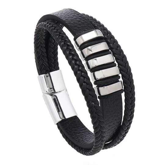 Stylish Leather Bracelet for Men Timeless Accessory Modern Edge