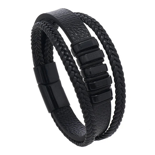 Stylish Leather Bracelet for Men Timeless Accessory Modern Edge