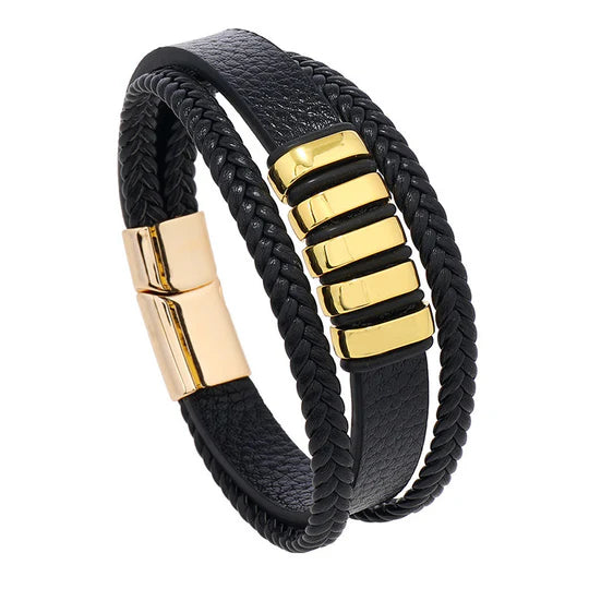 Stylish Leather Bracelet for Men Timeless Accessory Modern Edge