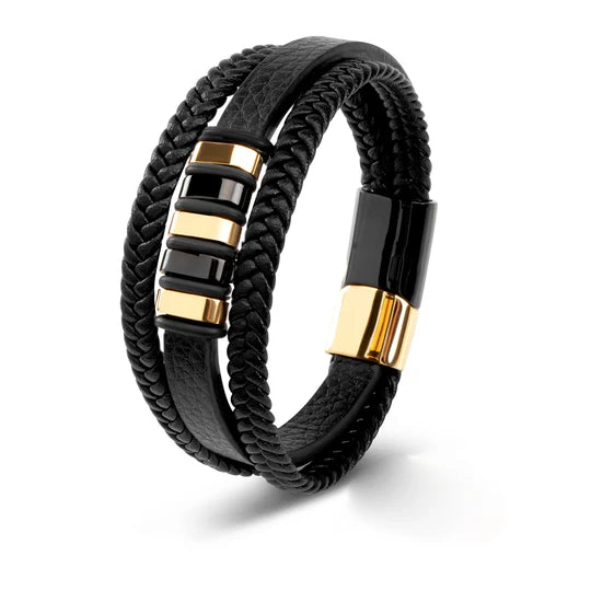 Stylish Leather Bracelet for Men Timeless Accessory Modern Edge