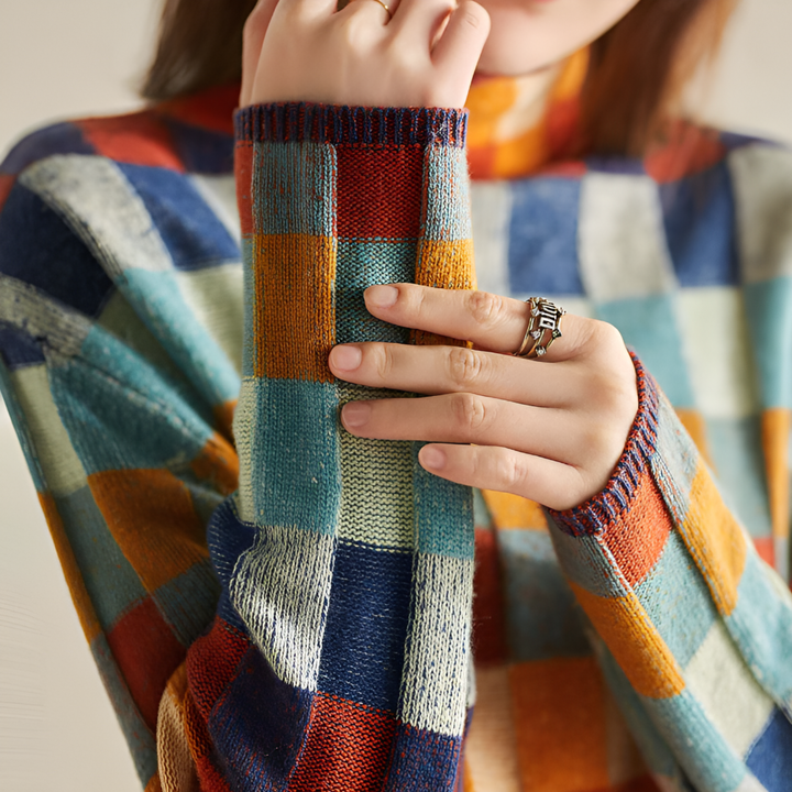 Luxurious High Neck Cashmere Sweater