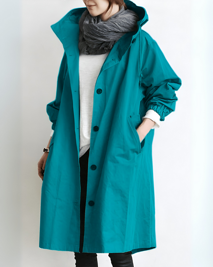 Classic Hooded Trench Coat