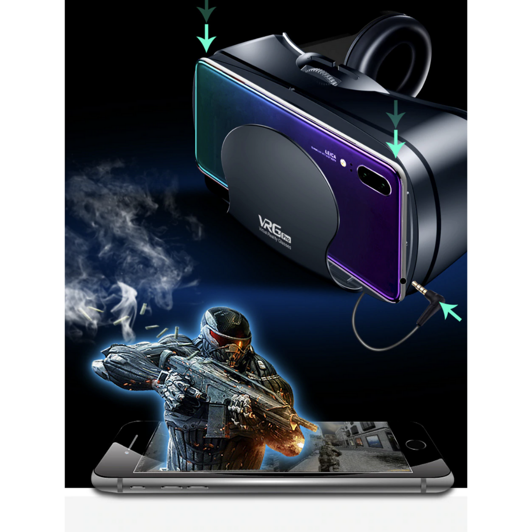 Innovative VR Glasses Headset for iPhone and Android Immersive Virtual Reality Experience at Your Fingertips
