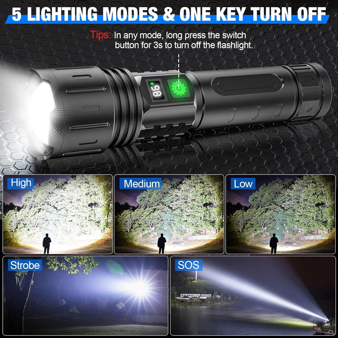 100000 Lumen Tactical Flashlight