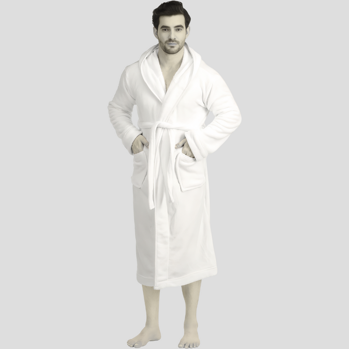 Comfortable Men's Fleece Bathrobe