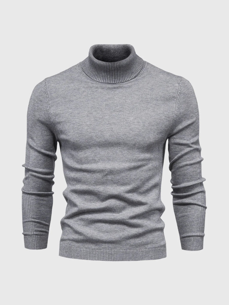 Men's Turtleneck Sweater – Washable and Versatile