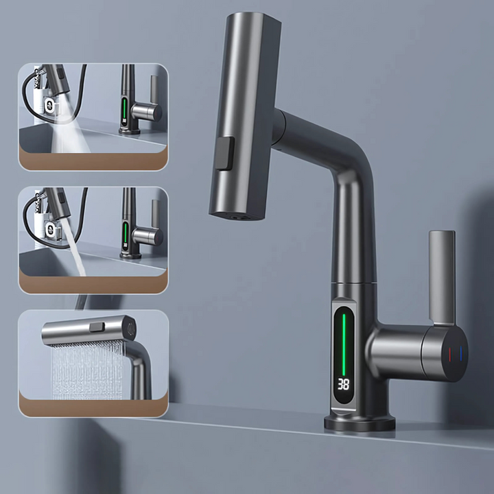 Flexible LED Faucet for Kitchen & Bathroom