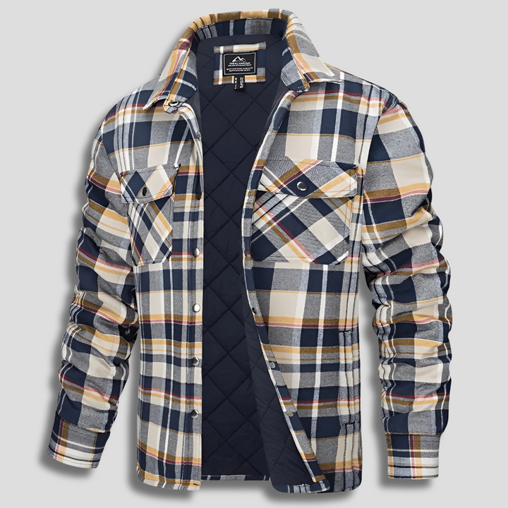 Cotton Checked Flannel Lumberjack Shirt