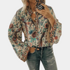 Laura | Women's floral pattern - blouse