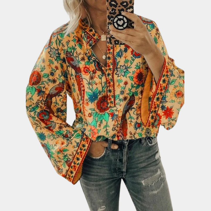 Laura | Women's floral pattern - blouse
