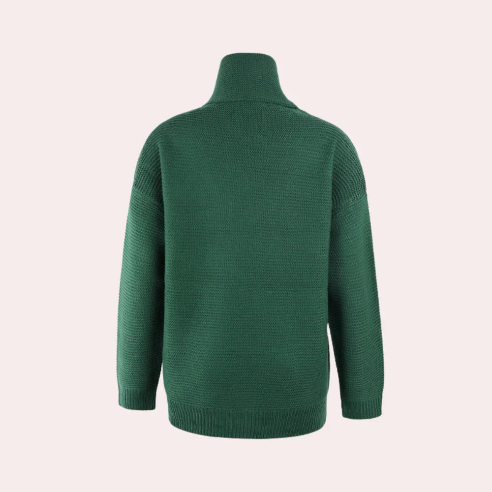 Luxe Knitted Turtleneck Sweater for Women