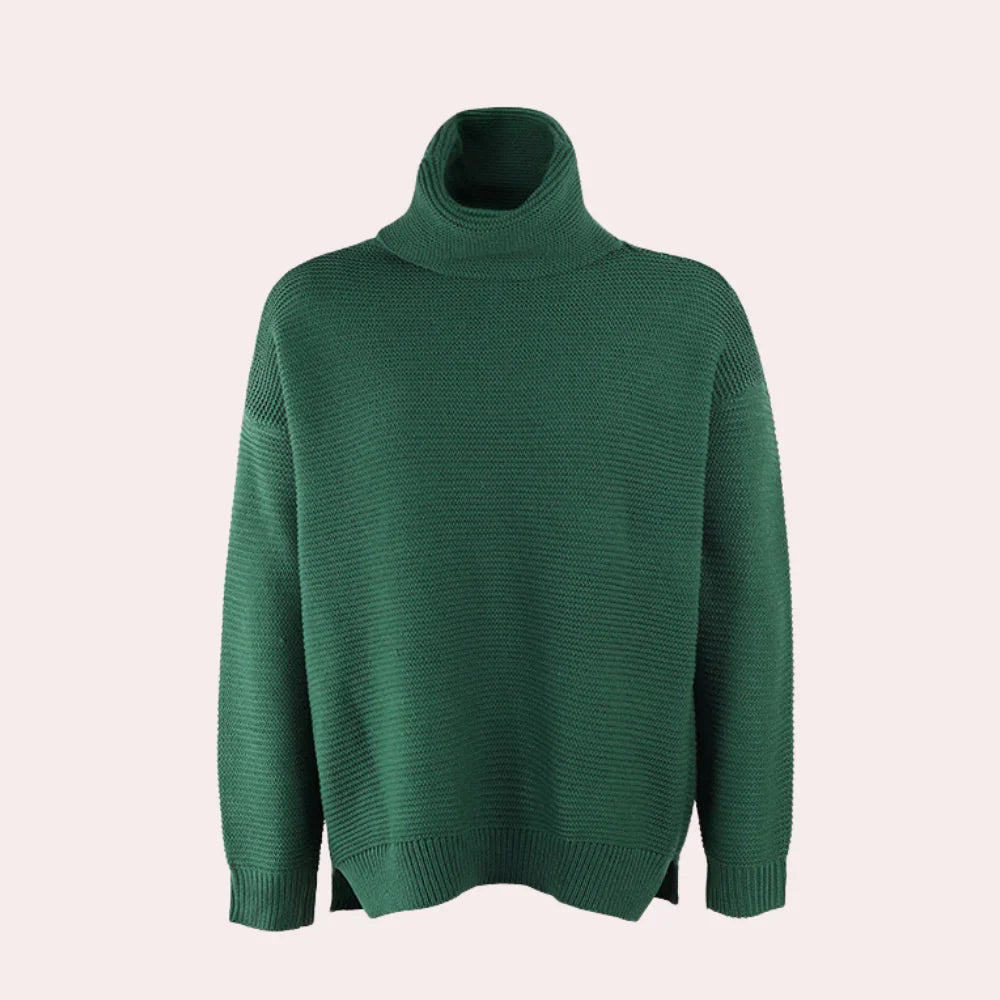 Luxe Knitted Turtleneck Sweater for Women