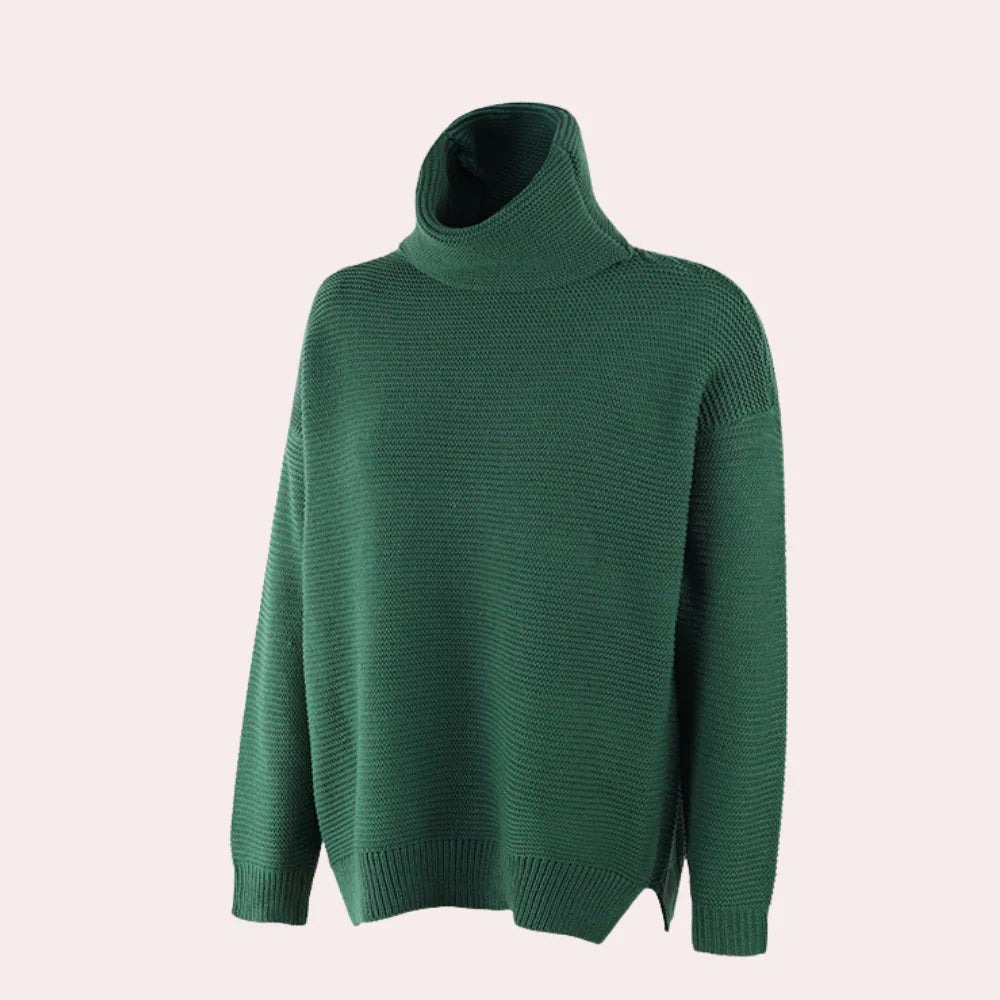 Luxe Knitted Turtleneck Sweater for Women