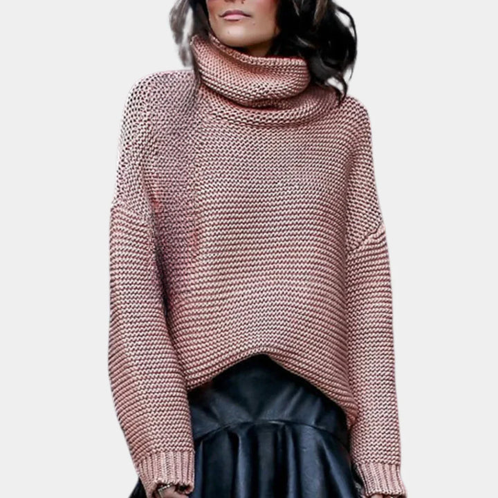 Luxe Knitted Turtleneck Sweater for Women