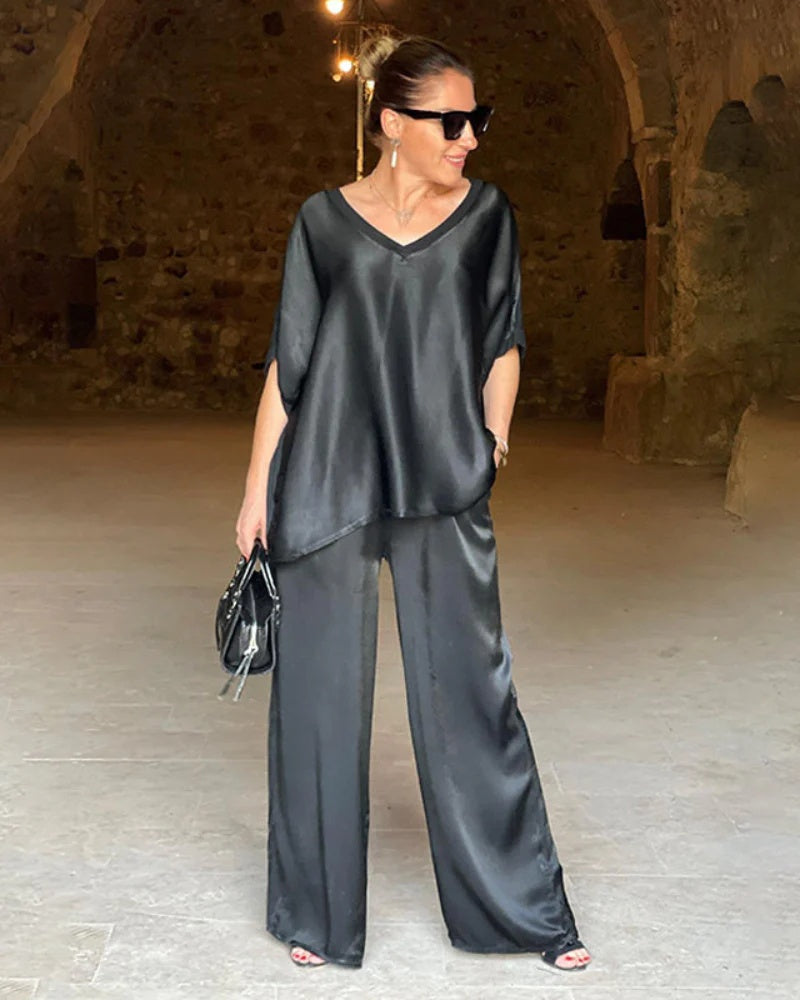 Elegant Two-Piece Women's Set (Top & Pants)