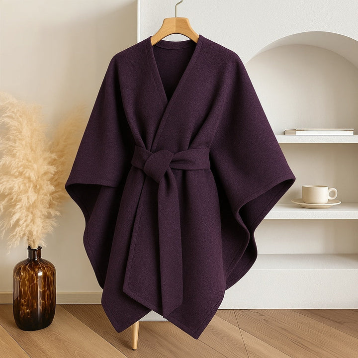 Luxurious Poncho Windproof Shawl Coat