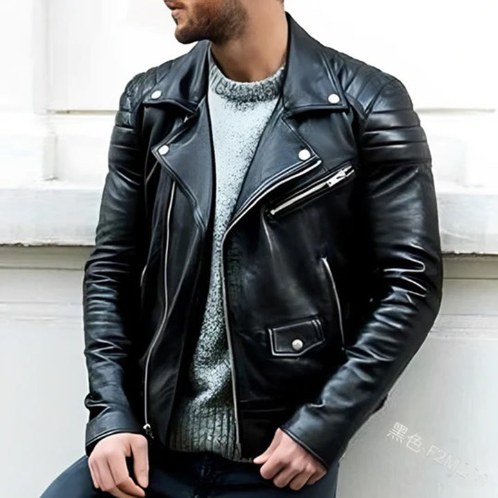 Rider Genuine Leather Biker Jacket
