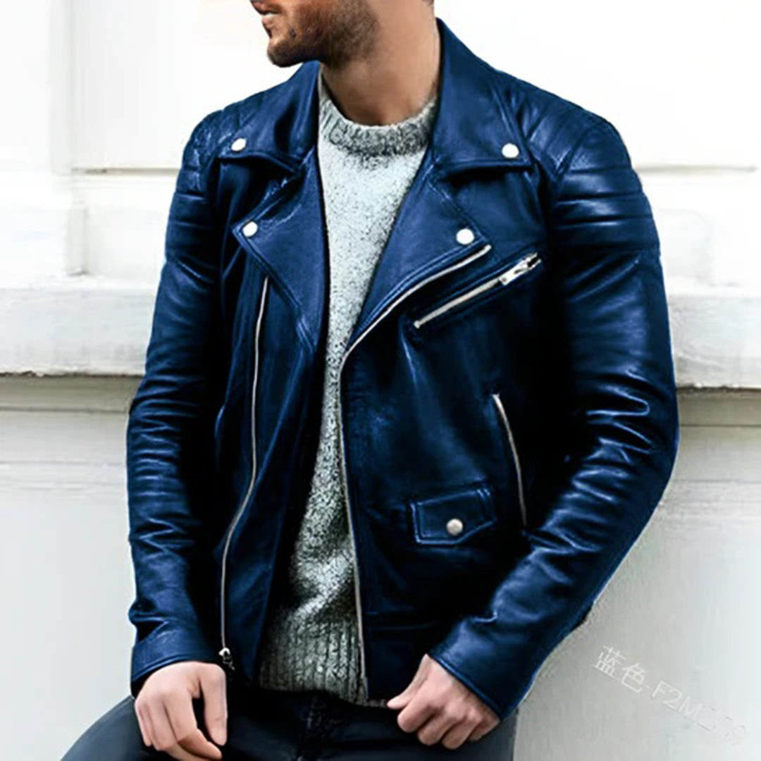 Rider Genuine Leather Biker Jacket