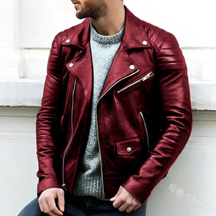 Rider Genuine Leather Biker Jacket