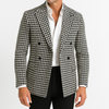 Men's Plaid Double Breasted Blazer ( Pre-Sale )
