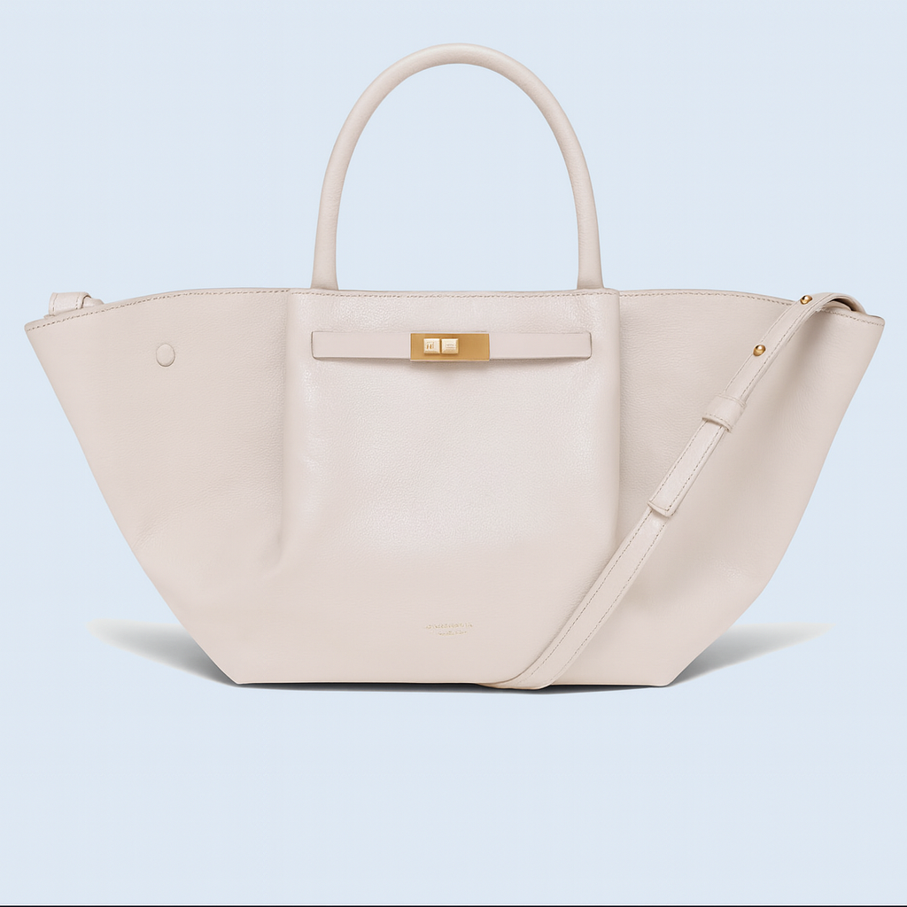 Luxurious Shoulder Bag with Gold Accents