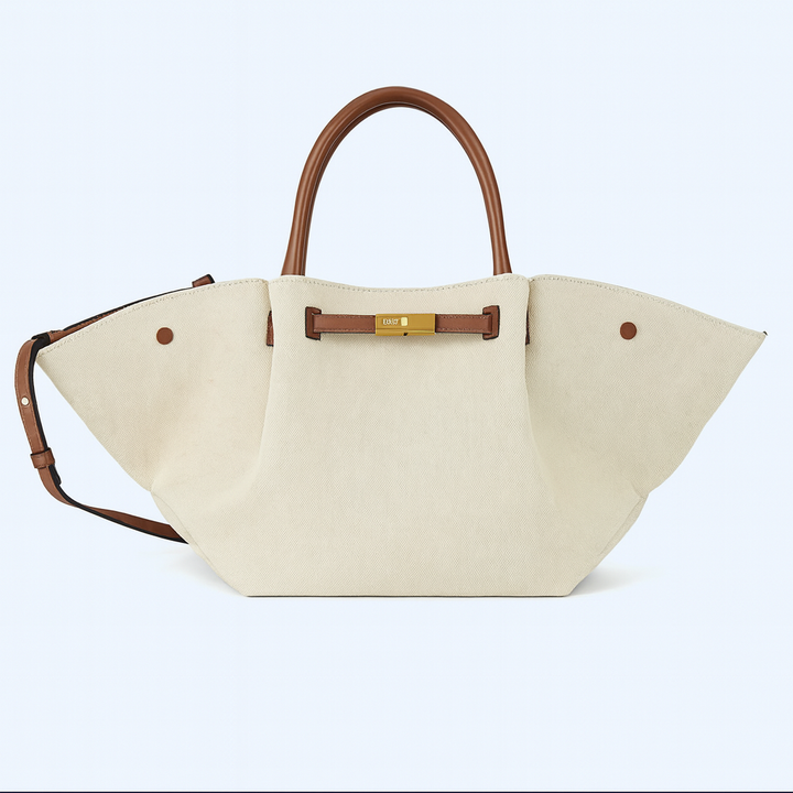 Luxurious Shoulder Bag with Gold Accents