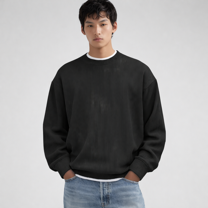 Men’s Turtleneck Sweater  Elegant Plain Colour Knit