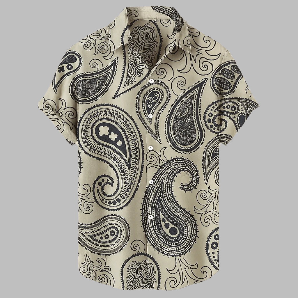 Casual Street Style Men’s Linen Tribal Shirt ( Pre-Sale )