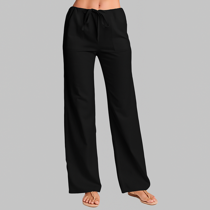Women's Cotton Linen Wide Leg Pants