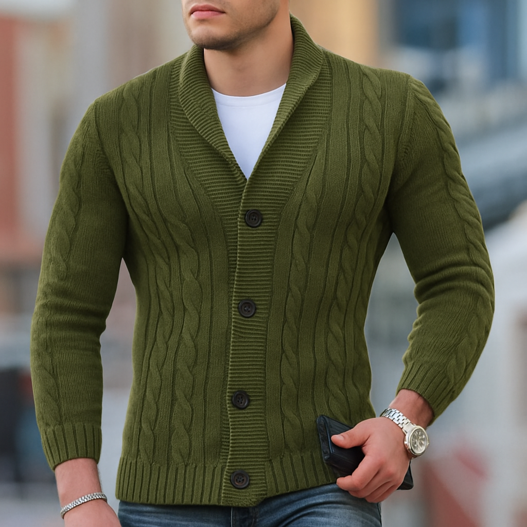 Men’s Warm Knitted Classic Cardigan
