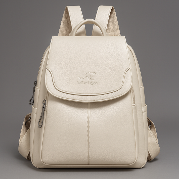 Anti-Theft Leather Backpack for Stylish Women