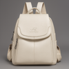 Anti-Theft Leather Backpack for Stylish Women