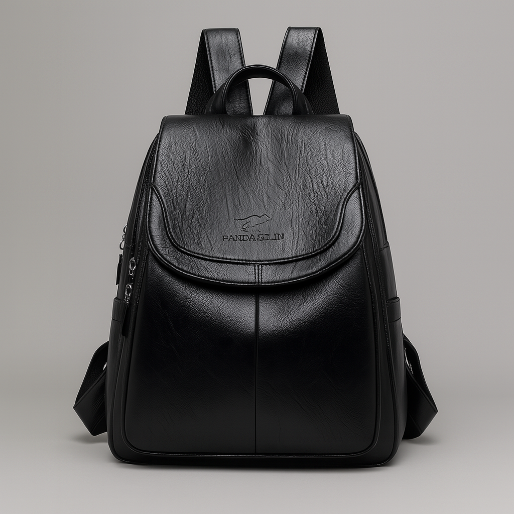 Anti-Theft Leather Backpack for Stylish Women