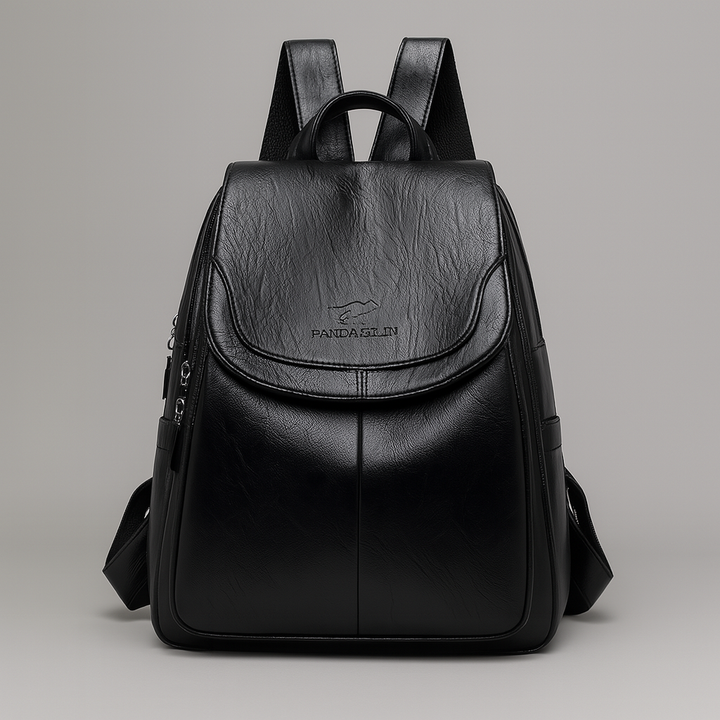 Anti-Theft Leather Backpack for Stylish Women