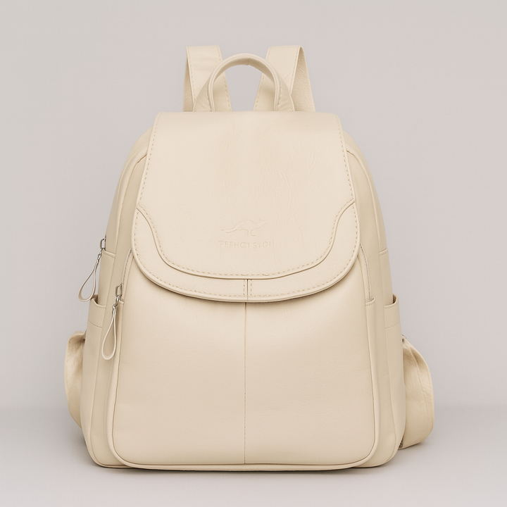 Anti-Theft Leather Backpack for Stylish Women
