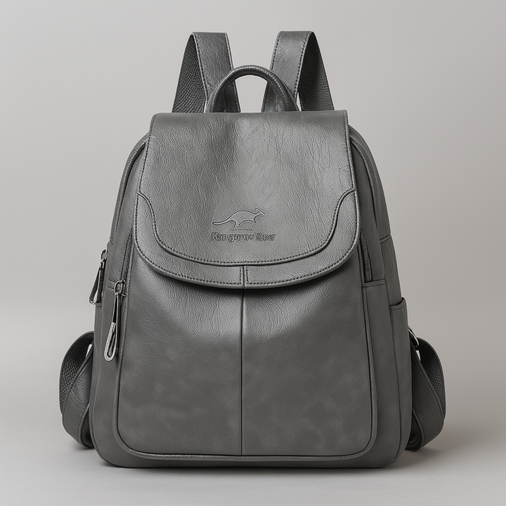 Anti-Theft Leather Backpack for Stylish Women