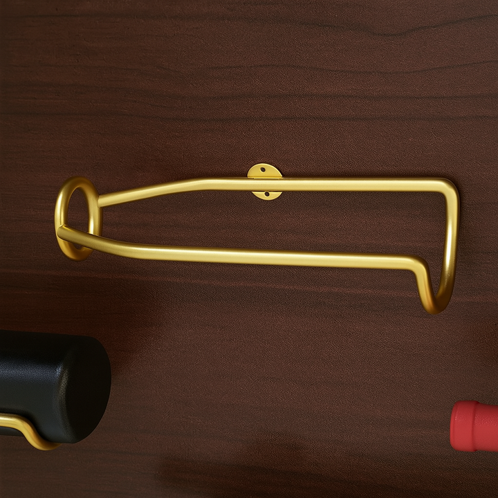 Elegant Wall Mounted Iron Wine Rack Storage for Wine Lovers