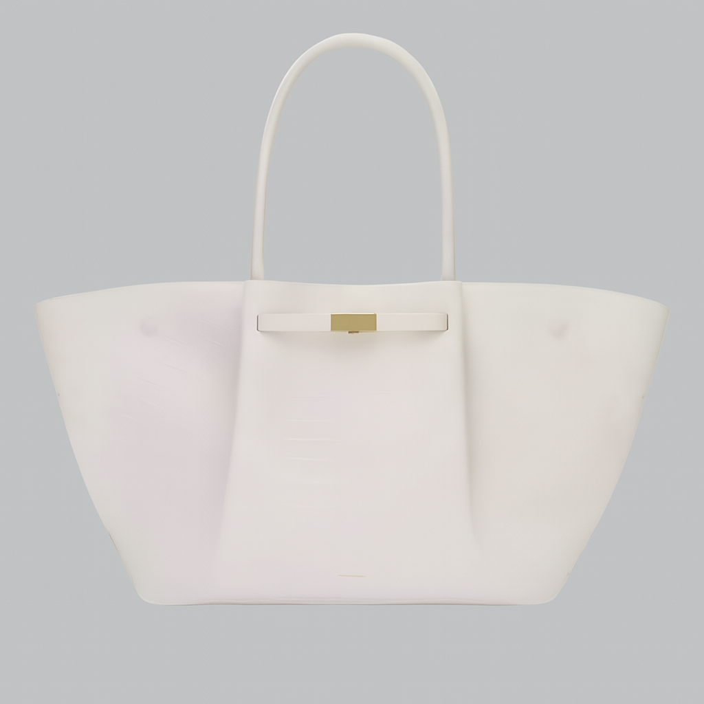 Luxurious Shoulder Bag with Gold Accents