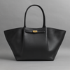 Luxurious Shoulder Bag with Gold Accents