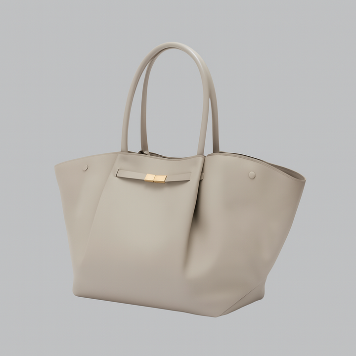 Luxurious Shoulder Bag with Gold Accents
