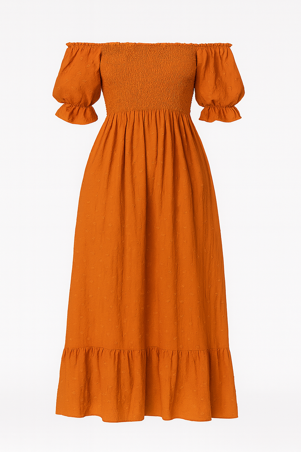 Off-Shoulder Maxi Maternity Dress