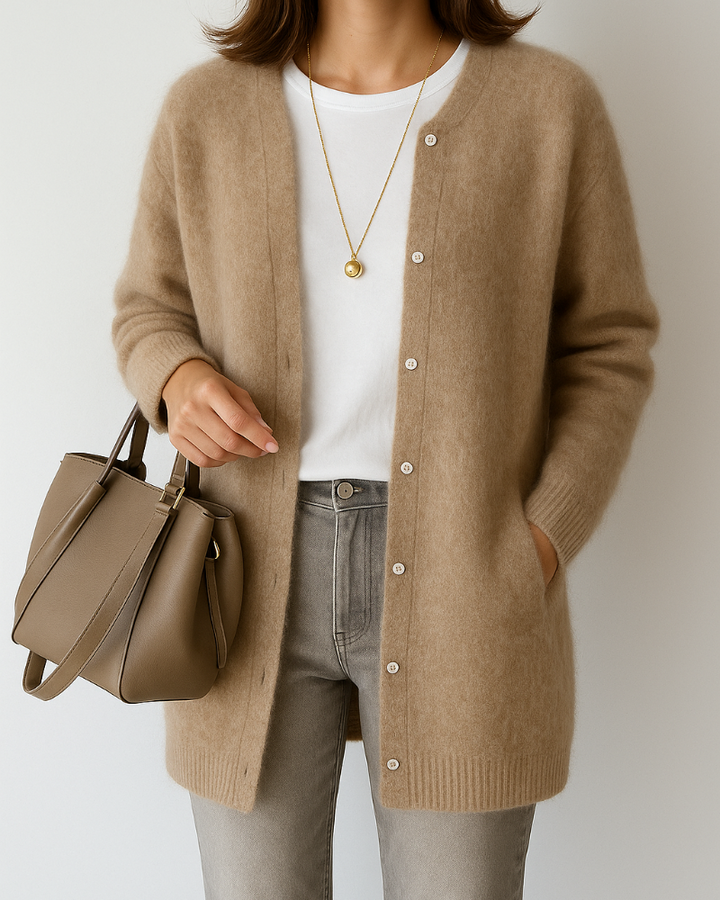 Women’s Cozy Minimal Soft Knitted Jacket