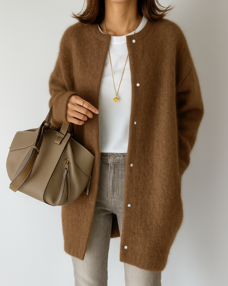 Women’s Cozy Minimal Soft Knitted Jacket